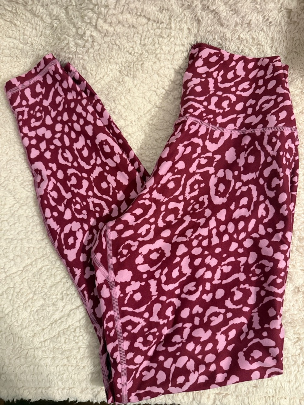 Spiritual Gangster Pink & Berry Leopard-Print Leggings